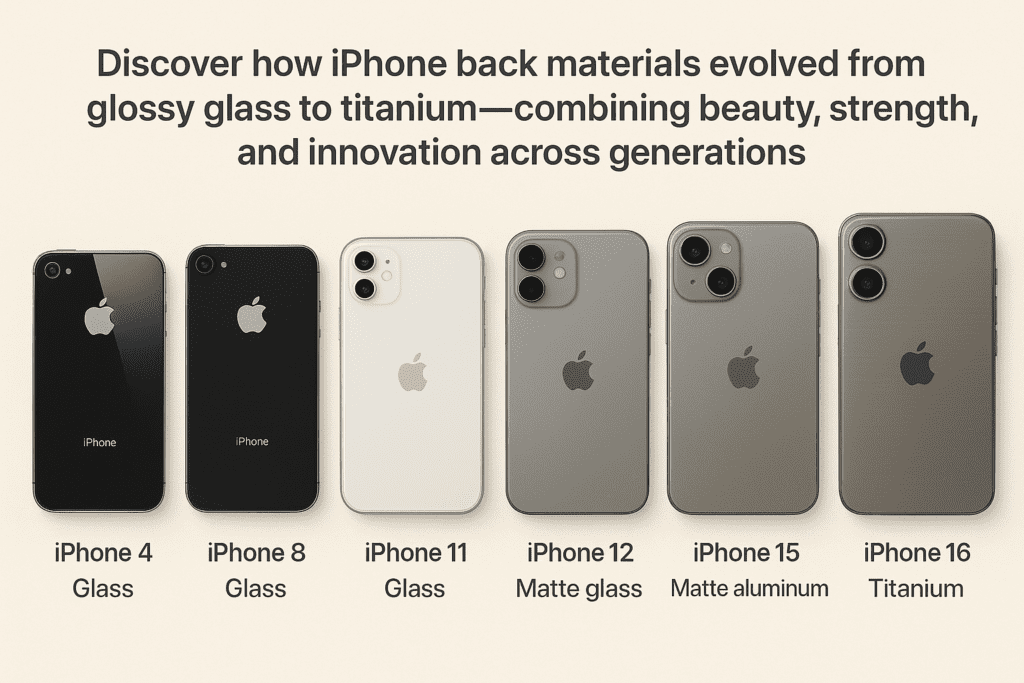 From Glass to Titanium: iPhone Back Cover Evolution