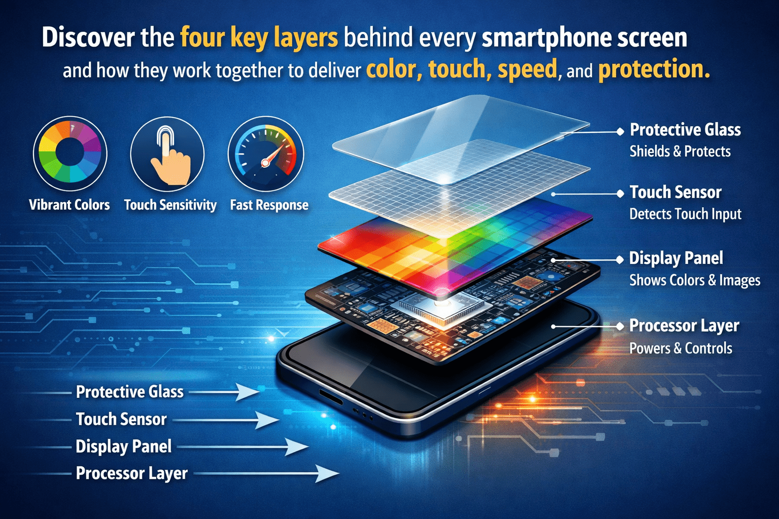The Four Core Components Behind Smartphone Screens